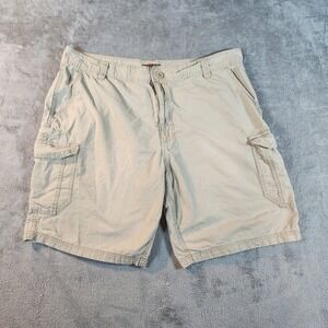 Great Northwest Shorts Mens 42 Beige Khaki Cargo Ripstop 90s Retro Gorpcore
